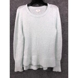 Lou & Grey‎ Sweater Knit Pullover Crew Neck Layering Soft Blue Medium